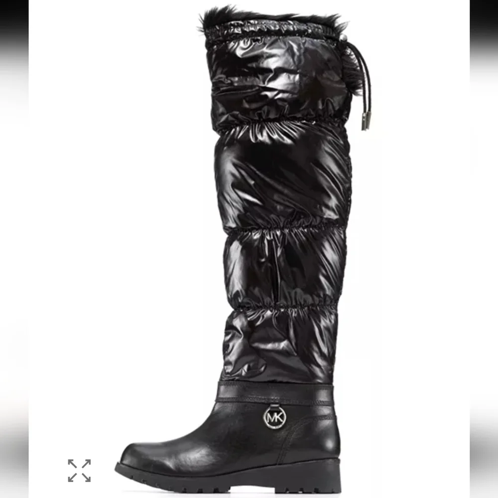 MICHAEL Michael Kors Brandy Tall Nylon Snow Boots - Size 9